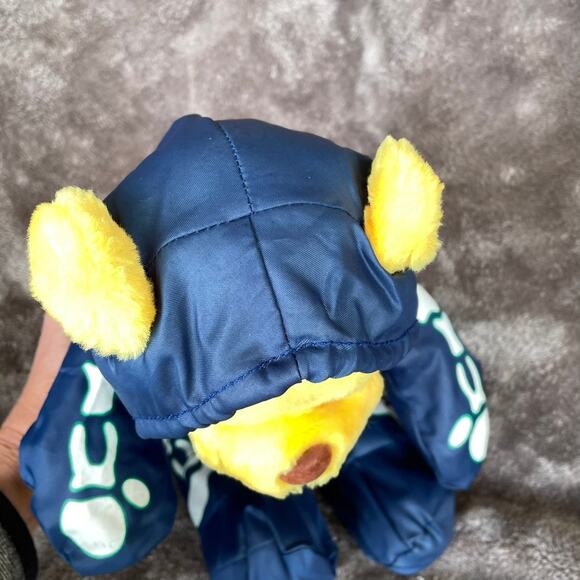 Bear Plush Nylon Parachute Skeleton Costume 11" Vtg 1990 Y2K Stuffed Toy READ - Picture 10 of 16